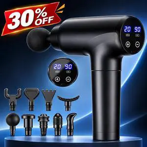Massage Gun Deep Tissue, Muscle Massage Gun with 9 Attachment Heads 20 Speeds Massage Gun Deep Tissue, Muscle Massage Gun with 9 Attachment Heads 20 Speeds