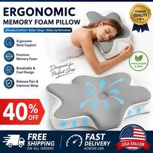 Neck Pillow Soft Cervical Pillow For Neck And Shoulder Pain Memory Foam Pillows Neck Pillow Soft Cervical Pillow For Neck And Shoulder Pain Memory Foam Pillows