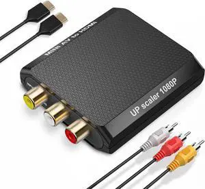RCA to HDMI Converter, 1080P AV to HDMI Converter RCA to HDMI Converter, 1080P AV to HDMI Converter
