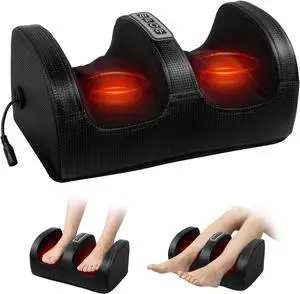 Foot Massager with Heat, Deep Kneading Electric Muscle Massager Foot Massager with Heat, Deep Kneading Electric Muscle Massager