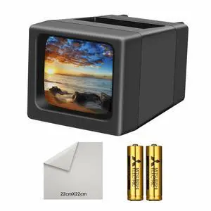 LED Lighted Illuminated 35mm Slide Viewer(2AA Batteries Included) LED Lighted Illuminated 35mm Slide Viewer(2AA Batteries Included)