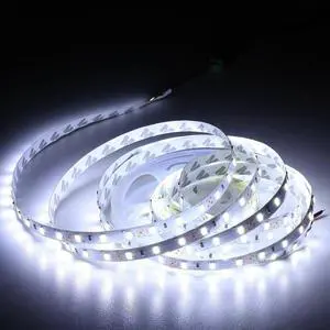 12V 16ft SMD 5050 Super Bright Cool White 300 LED Flexible Light Strip 6000K 12V 16ft SMD 5050 Super Bright Cool White 300 LED Flexible Light Strip 6000K