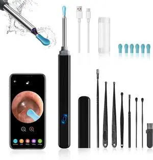 Ear Wax Remova Ear Wax Remover Tool with 8 Ear Set, Ear Cleaner with Camera Ear Wax Remova Ear Wax Remover Tool with 8 Ear Set, Ear Cleaner with Camera