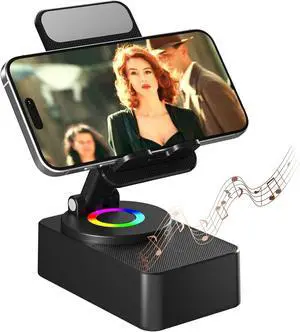 Cell Phone Stand with Wireless Bluetooth Speaker, LED, Anti-Slip Base HD Sound Cell Phone Stand with Wireless Bluetooth Speaker, LED, Anti-Slip Base HD Sound