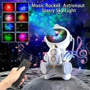 Galaxy Rocket Astronaut Projector Light Starry Space Night Lamp Kids Room Decor Galaxy Rocket Astronaut Projector Light Starry Space Night Lamp Kids Room Decor