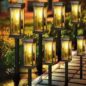 8 Pack Solar Garden Lights Waterproof Landscape LED Lights Outdoor Pathway Yard 8 Pack Solar Garden Lights Waterproof Landscape LED Lights Outdoor Pathway Yard