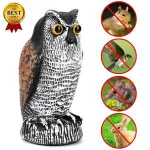 Owl Decoy Statue Protect Garden Yard Scare Birds Away Pigeon Repellent Scarecrow Owl Decoy Statue Protect Garden Yard Scare Birds Away Pigeon Repellent Scarecrow