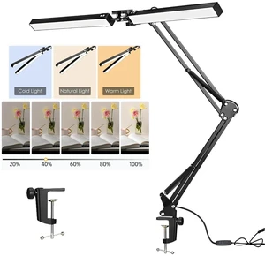 LED Desk Lamp Adjustable Metal Arm with Clamp Eye-Caring Reading Desk Light USB LED Desk Lamp Adjustable Metal Arm with Clamp Eye-Caring Reading Desk Light USB