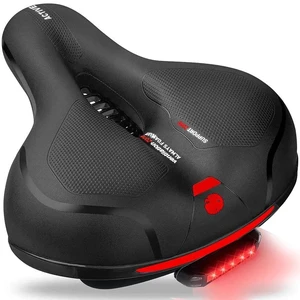 Bike Bicycle Saddle Seat Gel Cushion Sporty Soft Comfort Pad With LED Taillight Bike Bicycle Saddle Seat Gel Cushion Sporty Soft Comfort Pad With LED Taillight