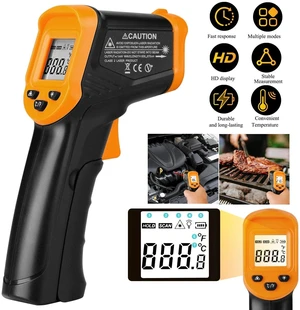 Digital Infrared Thermometer Temperature Gun Laser IR Cooking -50°C-550°C Digital Infrared Thermometer Temperature Gun Laser IR Cooking -50°C-550°C