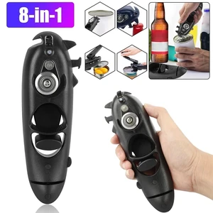 8 in 1 Manual Tin Can Opener Safe Cut Lid Smooth Edge Side Stainless Steel Tool 8 in 1 Manual Tin Can Opener Safe Cut Lid Smooth Edge Side Stainless Steel Tool