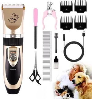 Dog Cat Pet Grooming Kit Rechargeable Cordless Electric Hair Clipper Trimmer Set Dog Cat Pet Grooming Kit Rechargeable Cordless Electric Hair Clipper Trimmer Set