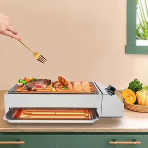 Commercial Portable Electric BBQ Grill 1800W Smokeless Barbecue Cooking Grill US Commercial Portable Electric BBQ Grill 1800W Smokeless Barbecue Cooking Grill US