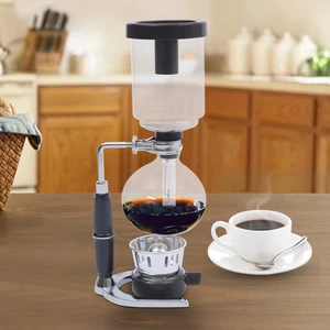 Japanese Style Siphon Coffee Maker 360Ml Glass Stainless Steel Black Japanese Style Siphon Coffee Maker 360Ml Glass Stainless Steel Black