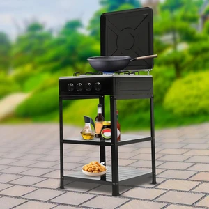 Outdoor 300000 BTU Propane Stove / Cooker, 4-Burner BBQ Grill Outdoor 300000 BTU Propane Stove / Cooker, 4-Burner BBQ Grill