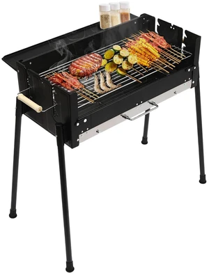 Stainless Steel Folding Charcoal BBQ Grill, Outdoor Camping Barbecue New Stainless Steel Folding Charcoal BBQ Grill, Outdoor Camping Barbecue New