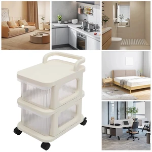2-drawer Plastic Rolling Storage Cart, Rolling Storage Cart W/4 Universal Wheels 2-drawer Plastic Rolling Storage Cart, Rolling Storage Cart W/4 Universal Wheels