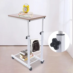 Desk Bed Side Table Hospital Overbed Wheeled Tray Adjustable Bedside Working Desk Bed Side Table Hospital Overbed Wheeled Tray Adjustable Bedside Working