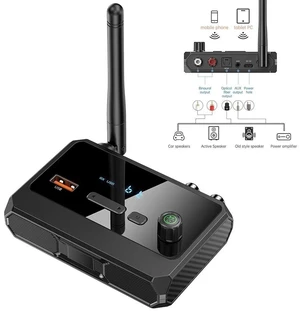 Wireless Bluetooth 5.3 Receiver Audio Music Adapter Optical / AUX/RCA/MP3 Player Wireless Bluetooth 5.3 Receiver Audio Music Adapter Optical / AUX/RCA/MP3 Player