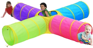 Kids FUN 4 Directional 8ft Play Tunnel Pop up Toy w/Bag Kids FUN 4 Directional 8ft Play Tunnel Pop up Toy w/Bag