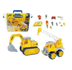Construction Truck w/ Road Signs STEM Education DIY Engineering Kids Toy Set Construction Truck w/ Road Signs STEM Education DIY Engineering Kids Toy Set