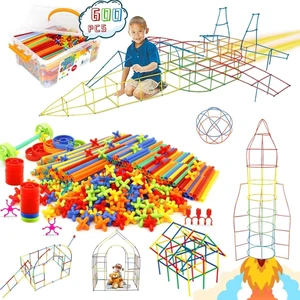 Indoor & Outdoor 600Pcs Straw Building Set - Perfect Birthday Gift for Kids Indoor & Outdoor 600Pcs Straw Building Set - Perfect Birthday Gift for Kids