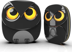 Cute Owl Wireless Doorbell with 1000ft Range - Easy Setup & Memory Function Cute Owl Wireless Doorbell with 1000ft Range - Easy Setup & Memory Function