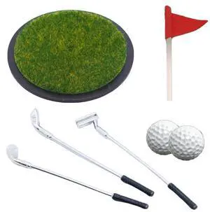 Mini Desktop Golf Game Set Mini Tabletop Golf Set Putter Flag Balls Mini Desktop Golf Game Set Mini Tabletop Golf Set Putter Flag Balls