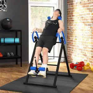 Folding Inversion Table, 20°/40°/60° Adjustable, with Safety Belt and Waist Pad Folding Inversion Table, 20°/40°/60° Adjustable, with Safety Belt and Waist Pad