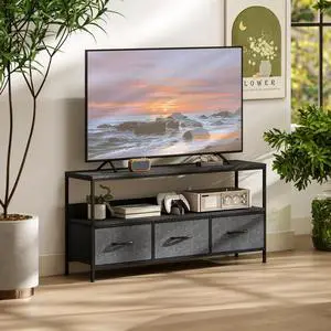 TV Stand with Charging Station and Storage TV Stand with Charging Station and Storage