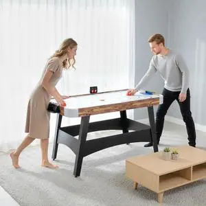 Soozier 61" Air Hockey Table with LED Scoreboard, Pushers, Pucks Soozier 61" Air Hockey Table with LED Scoreboard, Pushers, Pucks
