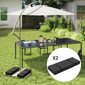 2PCS Umbrella Base Weight Bag, Umbrella Stand Weights, Black 2PCS Umbrella Base Weight Bag, Umbrella Stand Weights, Black