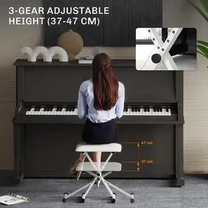 Adjustable Piano Bench, X-Style Folding Piano Stool Adjustable Piano Bench, X-Style Folding Piano Stool