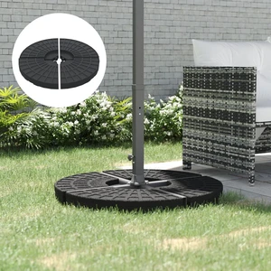 Set of 4 Umbrella Base Weights Outdoor Parasol Holder for Cross Base Portable Set of 4 Umbrella Base Weights Outdoor Parasol Holder for Cross Base Portable