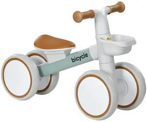 Balance Bike for 1-3 Years Toddlers with Adjustable Seat, Green Balance Bike for 1-3 Years Toddlers with Adjustable Seat, Green