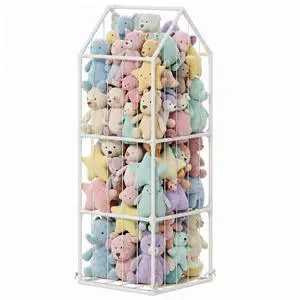 Stuffed Animal Storage Organizer for Nursery, Bedroom, 47 x 47 x 132cm Stuffed Animal Storage Organizer for Nursery, Bedroom, 47 x 47 x 132cm