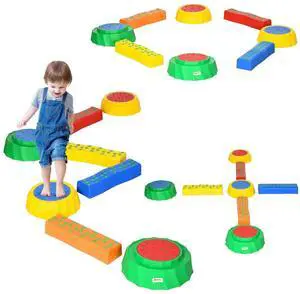 8pcs Kids Balance Beam Balance Bridge W/ Non-slip Surface & Bottom for toddler 8pcs Kids Balance Beam Balance Bridge W/ Non-slip Surface & Bottom for toddler