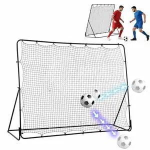 8' x 6' Soccer Rebounder Net with 5 Adjustable Angles 8' x 6' Soccer Rebounder Net with 5 Adjustable Angles