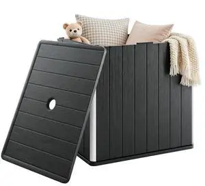 Outdoor Storage Box 30 Gallon, Black Outdoor Storage Box 30 Gallon, Black
