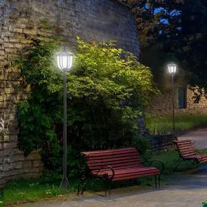 Solar Torch Lights Outdoor Garden 6 LED Water-Resist Auto On/Off Solar Torch Lights Outdoor Garden 6 LED Water-Resist Auto On/Off