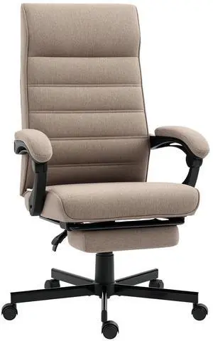 Home Office Chair High-Back Reclining Chair for Bedroom Study Living Room Brown Home Office Chair High-Back Reclining Chair for Bedroom Study Living Room Brown