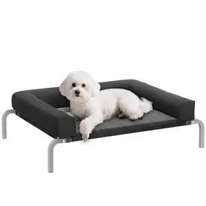 PawHut Elevated Dog Bed, Portable Raised Dog Cot with Breathable Mesh PawHut Elevated Dog Bed, Portable Raised Dog Cot with Breathable Mesh