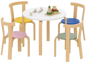 Kids Table and Chair Set, Wooden Toddler Table and Chairs Set Kids Table and Chair Set, Wooden Toddler Table and Chairs Set