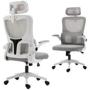 Mesh Office Chair with Adjustable Headrest, Lumbar Support Mesh Office Chair with Adjustable Headrest, Lumbar Support