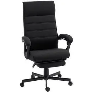 Home Office Chair High-Back Reclining Chair for Bedroom Study Living Room Black Home Office Chair High-Back Reclining Chair for Bedroom Study Living Room Black
