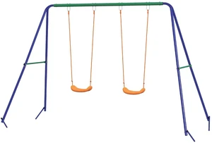 Kids Swing Set for Backyard Outdoor w/ Double Swing Seat Kids Swing Set for Backyard Outdoor w/ Double Swing Seat