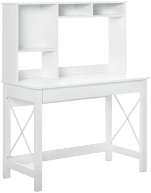 Rectangle Computer Desk w/ Hutch Writing Table Workstation for Home Office Rectangle Computer Desk w/ Hutch Writing Table Workstation for Home Office