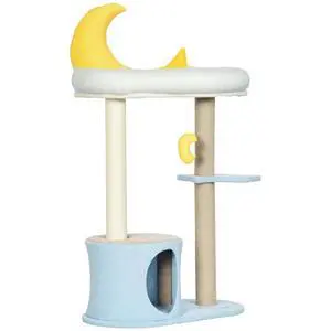41" Cat Tree Kitten Tower with Teddy Fleece House and Bed 41" Cat Tree Kitten Tower with Teddy Fleece House and Bed