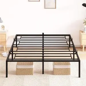 Heavy Duty Full Metal Bed Frame Full Size Steel Slat Support Platform No Box Heavy Duty Full Metal Bed Frame Full Size Steel Slat Support Platform No Box