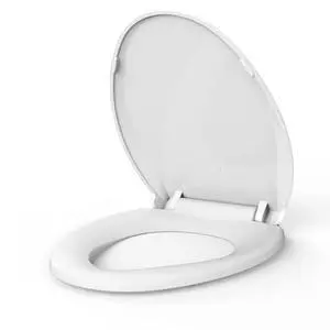 Without Toddler Seat 19" Elongated Toilet Seat Soft-Closing Universal Fit Quick Without Toddler Seat 19" Elongated Toilet Seat Soft-Closing Universal Fit Quick